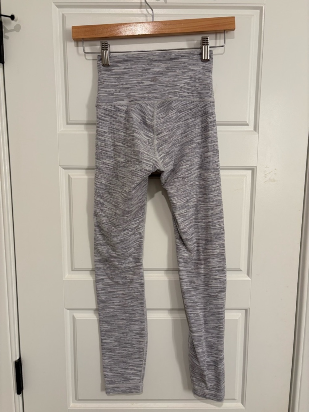 Lululemon Wunder Train High-Rise Tight 25” Leggings Gray Space Dye Size 2